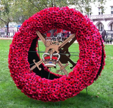 Armed Forces Wreath of Poppies at Westminster